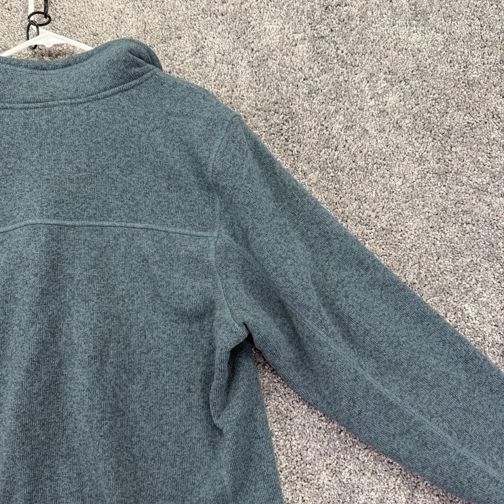 The North Face Sweater Mens Large Blue Fleece 1/4 Zip Pullover Outdoor Hiking